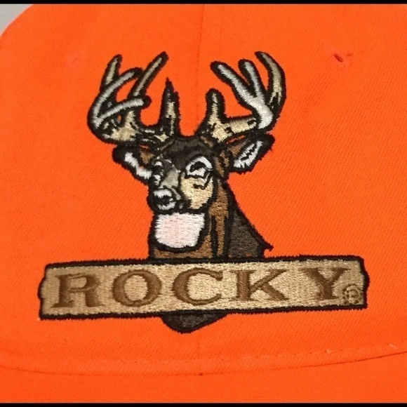 𝅺FLORESCENT ORANGE ROCKY Hat DEER HUNTING NEW! - Picture 3 of 8